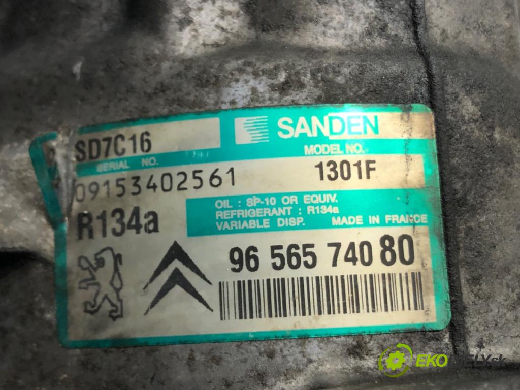 PEUGEOT 407 SW (6E_) 2004 - 2011    2.0 HDi 135 100 kW [136 KM] olej napędowy 2004 - 2010  Kompresor klimatizácie 9656574080 (Kompresory klimatizácie)