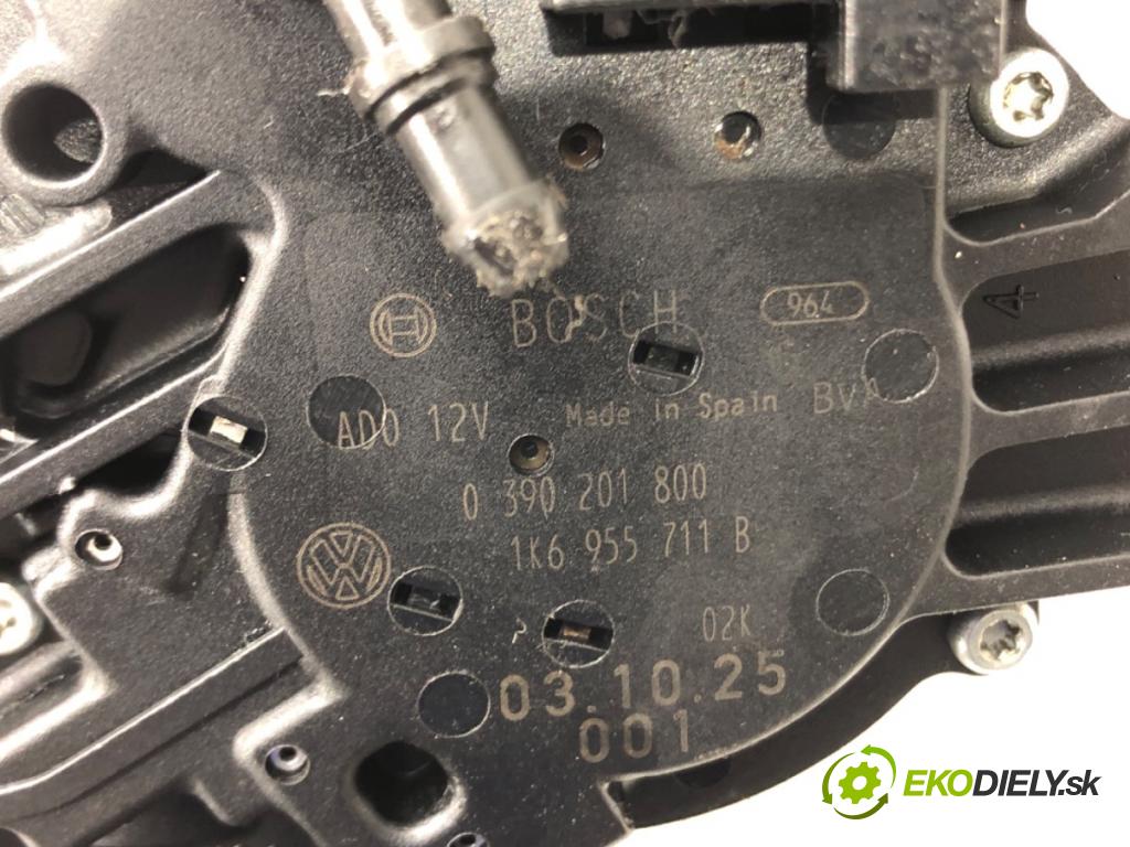 VW GOLF V (1K1) 2003 - 2010    2.0 TDI 103 kW [140 KM] olej napędowy 2004 - 2008  motor stěračů zadní část 1K6955711B