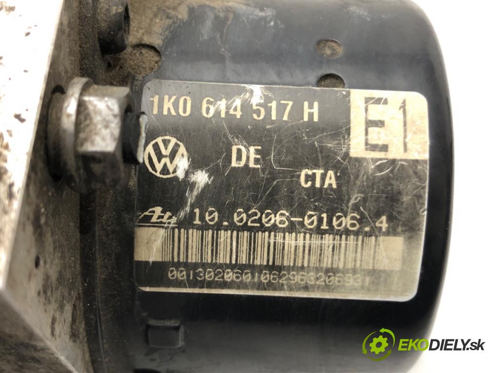 VW GOLF V (1K1) 2003 - 2010    2.0 TDI 103 kW [140 KM] olej napędowy 2004 - 2008  Pumpa ABS 1K0614517H (Pumpy ABS)