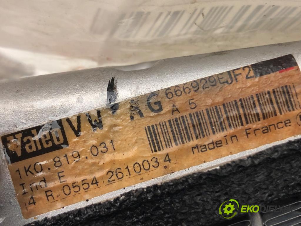VW GOLF V (1K1) 2003 - 2010    2.0 TDI 103 kW [140 KM] olej napędowy 2004 - 2008  topné těleso radiátor topení 1K0819031 (Radiátory topení)