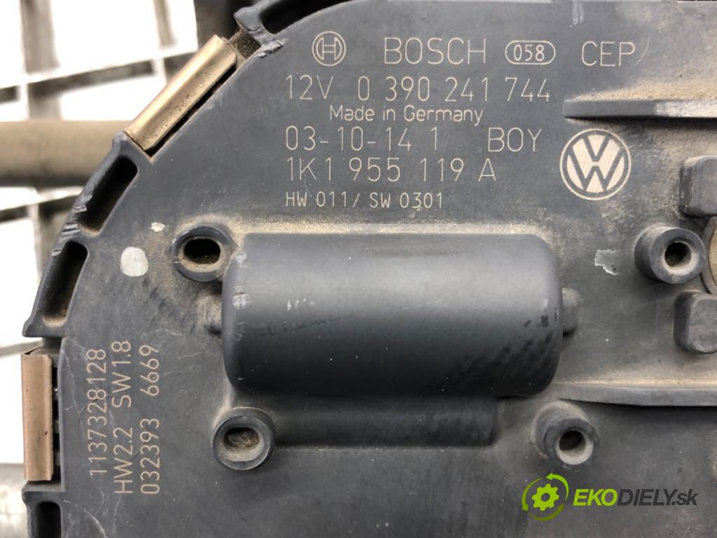 VW GOLF V (1K1) 2003 - 2010    2.0 TDI 103 kW [140 KM] olej napędowy 2004 - 2008  Mechanizmus stieračov predný 1K1955023C (Motorčeky stieračov predné)
