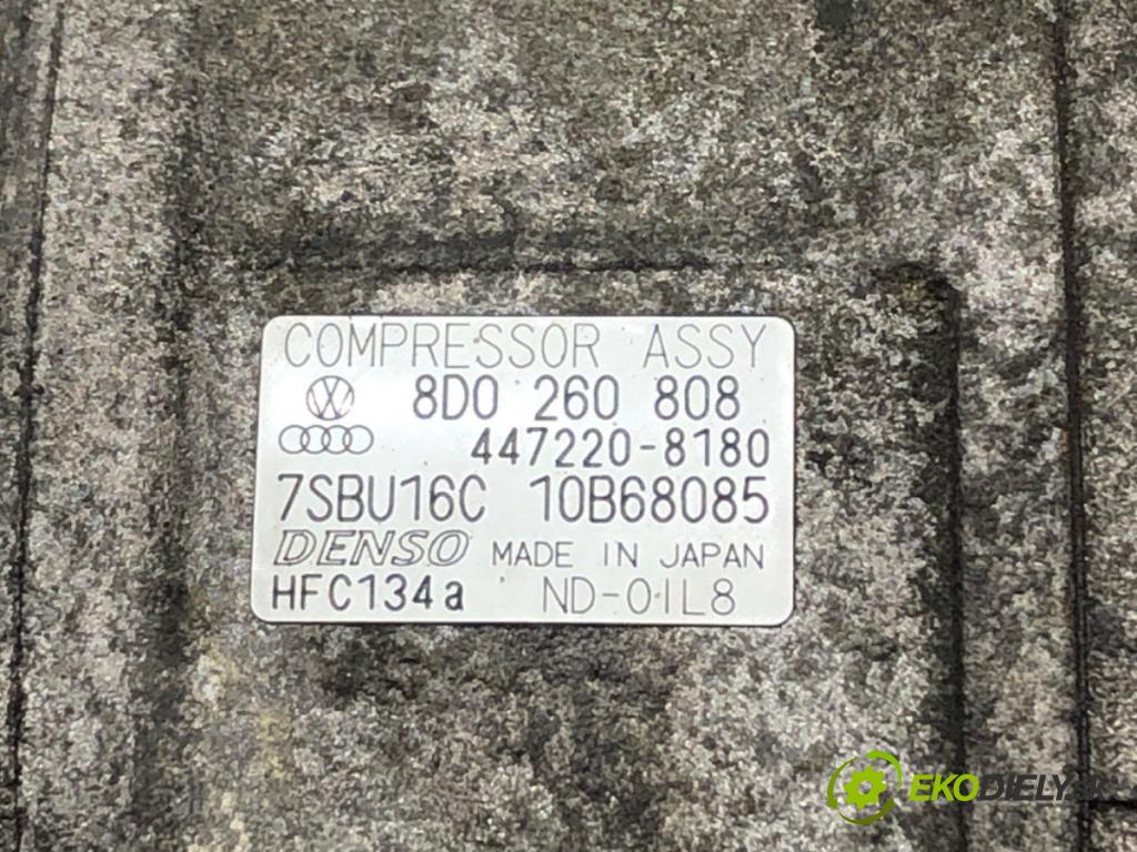 VW PASSAT B5.5 (3B3) 2000 - 2005    1.9 TDI 74 kW [101 KM] olej napędowy 2000 - 2005  Kompresor klimatizácie 8D0260808 (Kompresory klimatizácie)