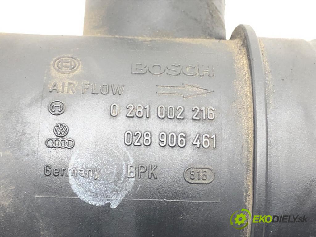 VW PASSAT B5.5 (3B3) 2000 - 2005    1.9 TDI 74 kW [101 KM] olej napędowy 2000 - 2005  Váha vzduchu 0281002216 (Váhy vzduchu)
