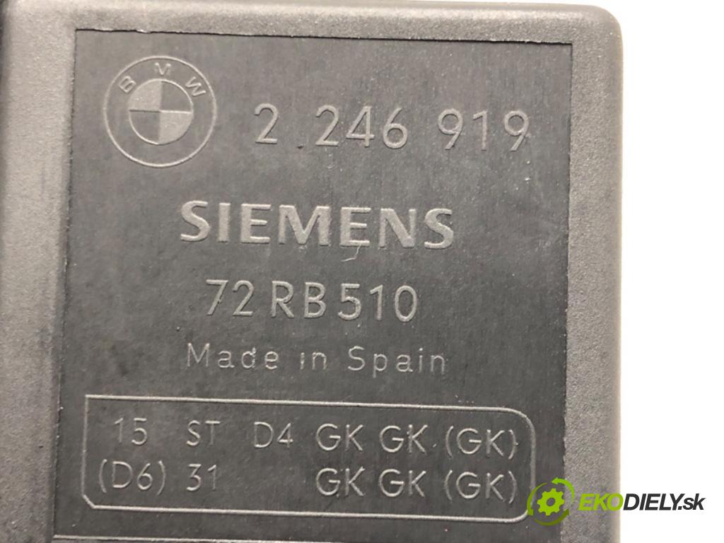 BMW 3 (E46) 1997 - 2005    320 d 100 kW [136 KM] olej napędowy 1998 - 2001  relé sviečok žhavenia 2246919 (Relé)