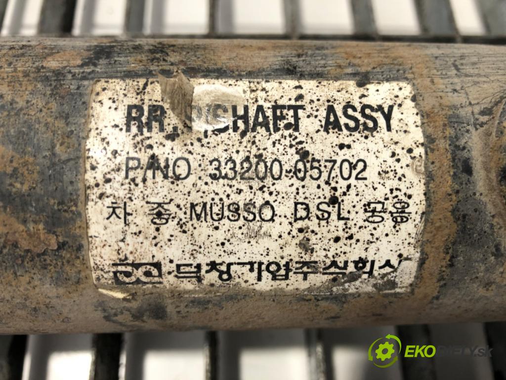 DAEWOO MUSSO (FJ) 1998 - 2022    2.9 D 4x4 73 kW [99 KM] olej napędowy 1999 - 1999  Kardaň, hriadeľ hnací zad 33200-05702 (Kardaňové hriadele)