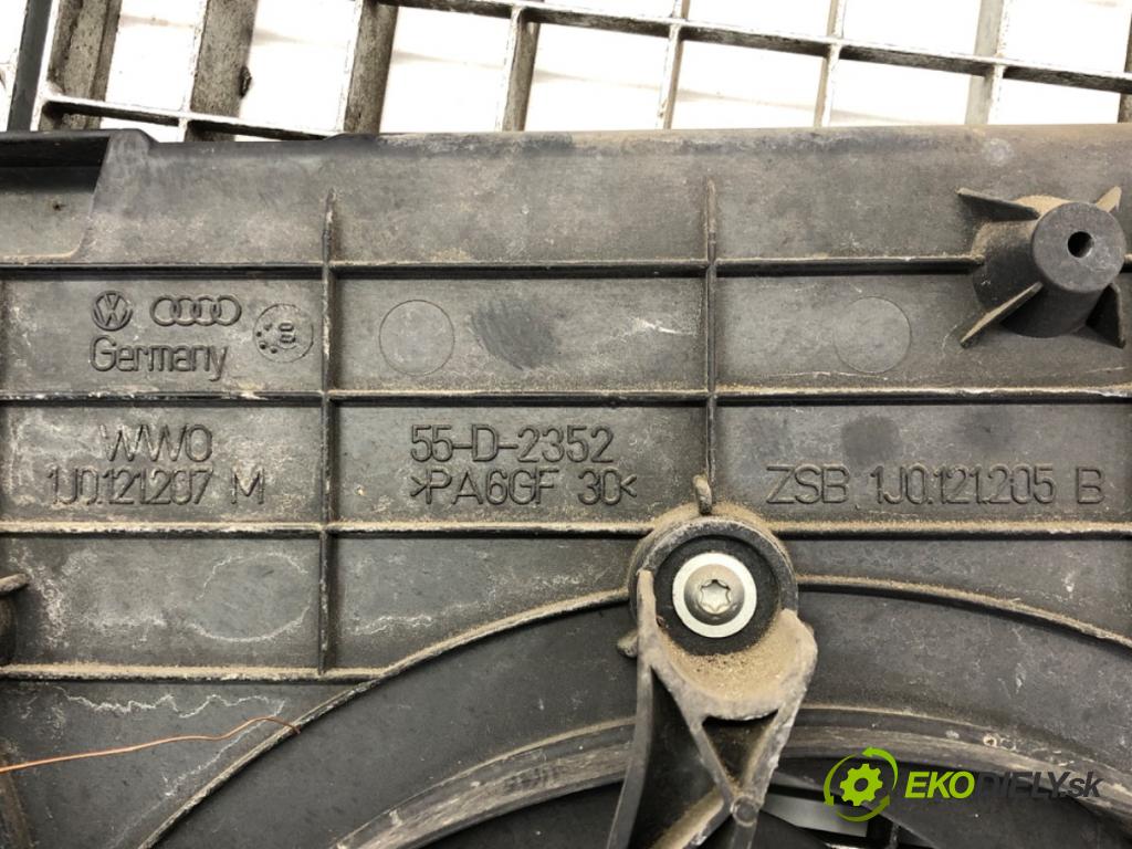 VW GOLF IV (1J1) 1997 - 2008    1.9 TDI 66 kW [90 KM] olej napędowy 1997 - 2004  ventilátor chladiče 1J0121207M (Ventilátory)