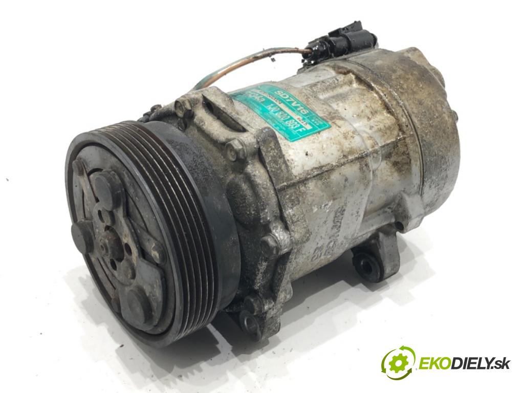 VW GOLF IV (1J1) 1997 - 2008    1.9 TDI 66 kW [90 KM] olej napędowy 1997 - 2004  Kompresor klimatizácie 1J0820803F (Kompresory klimatizácie)