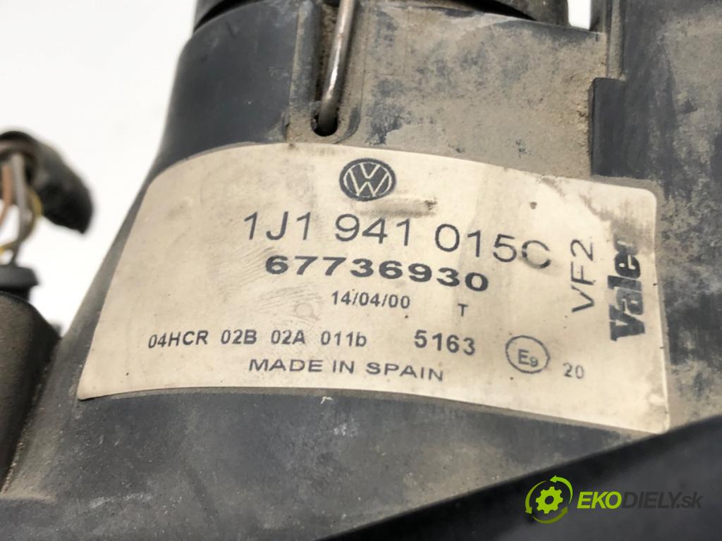 VW GOLF IV (1J1) 1997 - 2008    1.9 TDI 66 kW [90 KM] olej napędowy 1997 - 2004  Svetlomet ľavy predný