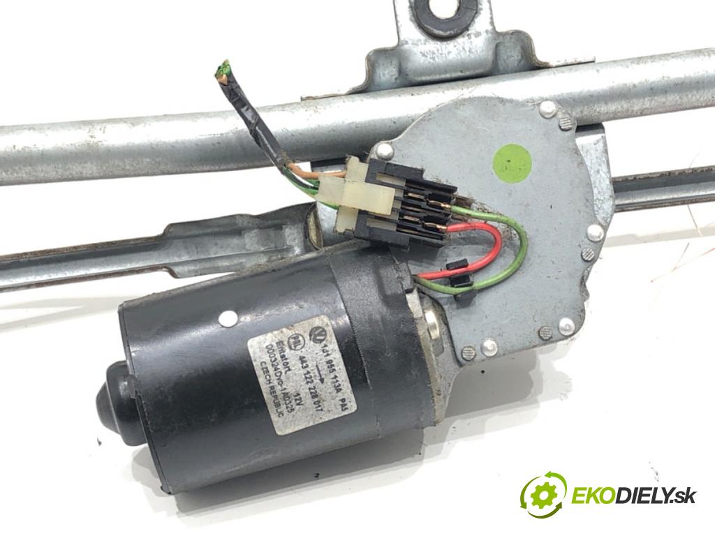 VW GOLF IV (1J1) 1997 - 2008    1.9 TDI 66 kW [90 KM] olej napędowy 1997 - 2004  Mechanizmus stieračov predný 1J1955113A (Motorčeky stieračov predné)