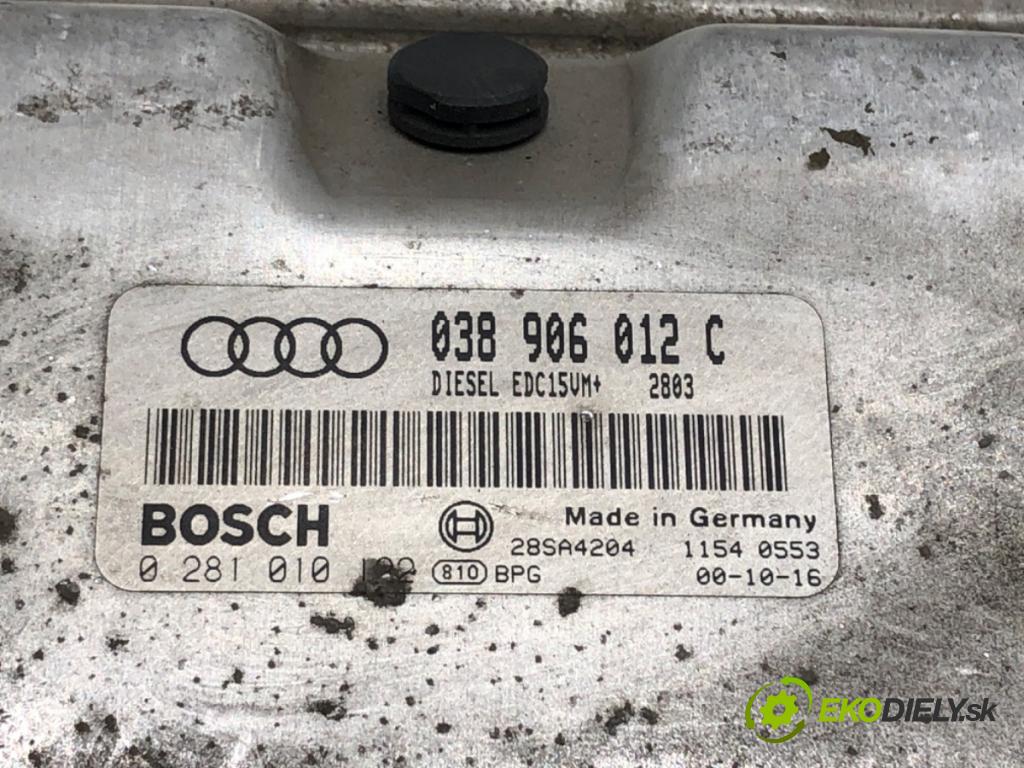 AUDI A3 (8L1) 1996 - 2006    1.9 TDI 66 kW [90 KM] olej napędowy 1996 - 2001  riadiaca jednotka Motor 038906012C (Riadiace jednotky)