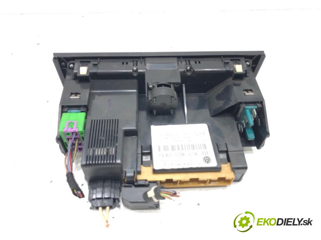 AUDI A3 (8L1) 1996 - 2006    1.9 TDI 66 kW [90 KM] olej napędowy 1996 - 2001  Panel ovládania kúrenia 8L0820043J (Prepínače, spínače, tlačidlá a ovládače kúrenia)