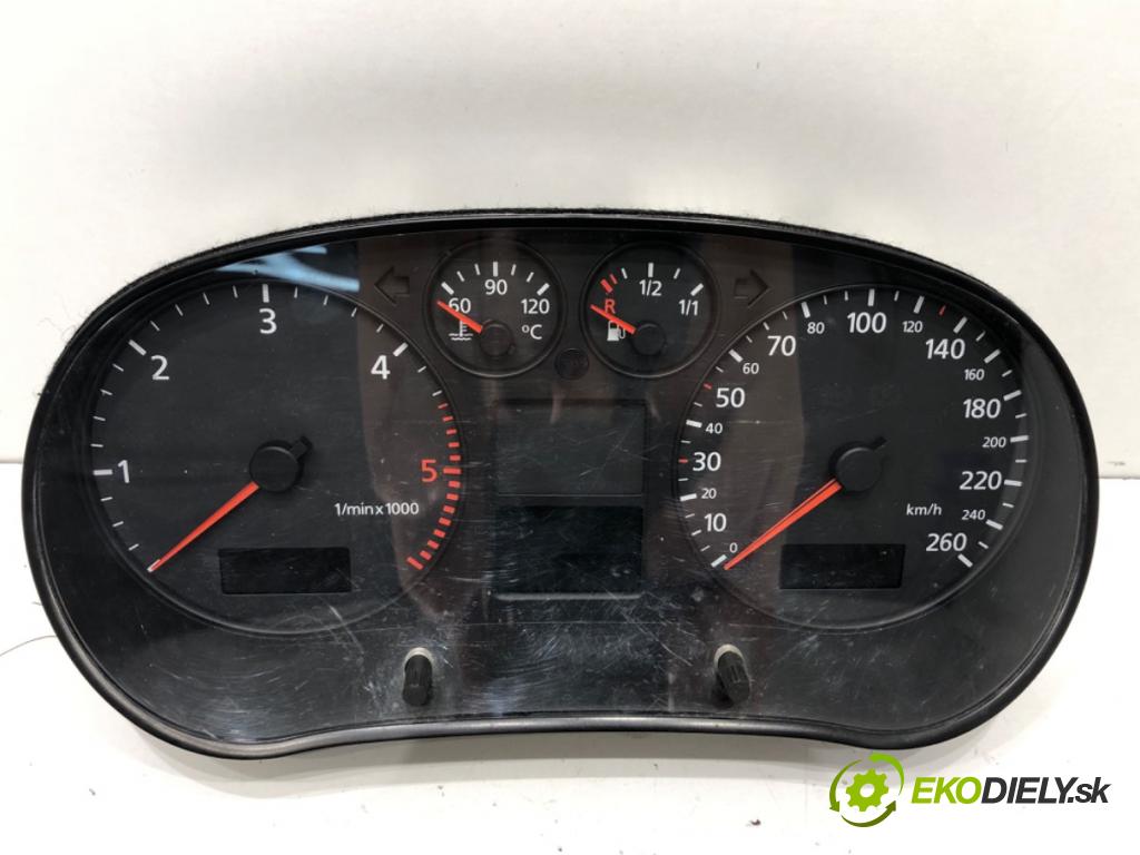 AUDI A3 (8L1) 1996 - 2006    1.9 TDI 66 kW [90 KM] olej napędowy 1996 - 2001  Prístrojovka 8L0920900E (Prístrojové dosky, displeje)