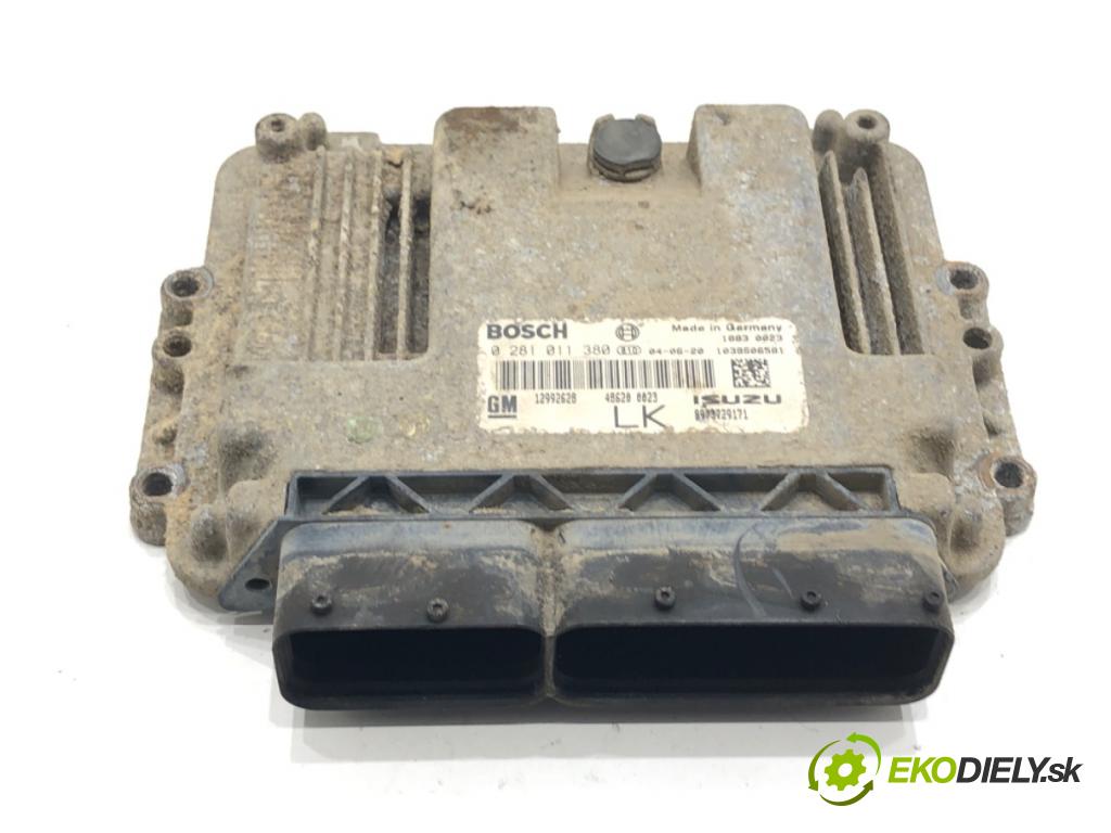 OPEL ASTRA H (A04) 2004 - 2014    1.7 CDTI (L48) 74 kW [100 KM] olej napędowy 2004 - 2010  riadiaca jednotka Motor 0281011380 12992628 (Riadiace jednotky)