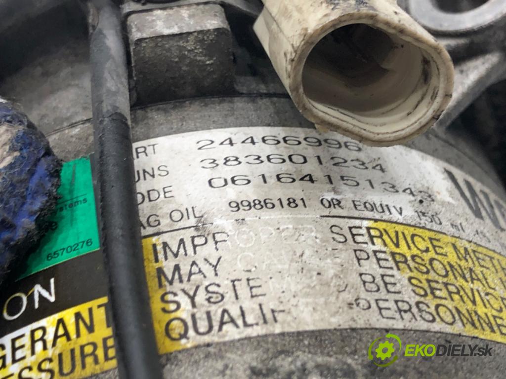 OPEL ASTRA H (A04) 2004 - 2014    1.7 CDTI (L48) 74 kW [100 KM] olej napędowy 2004 - 2010  Kompresor klimatizácie 24466996 (Kompresory klimatizácie)