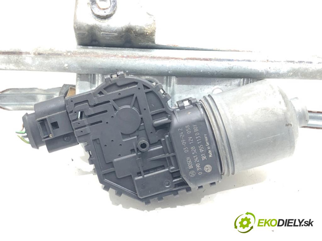 SKODA SUPERB I (3U4) 2001 - 2008    1.9 TDI 96 kW [130 KM] olej napędowy 2001 - 2008  Mechanizmus stieračov predný 3B1955113D (Motorčeky stieračov predné)