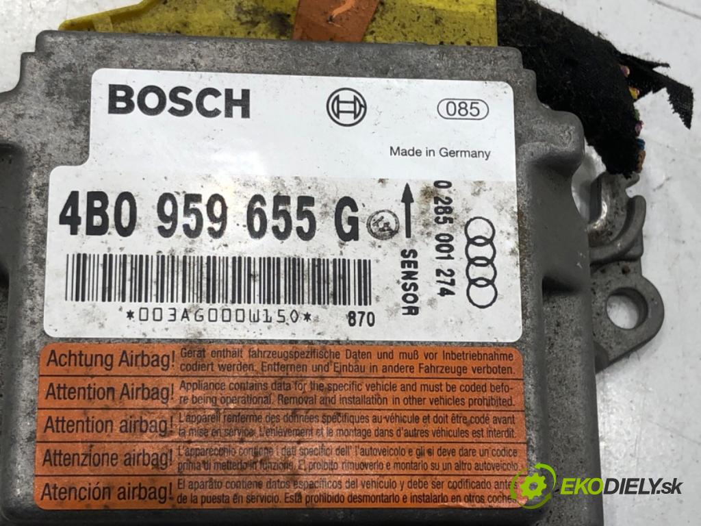 AUDI A6 C5 Avant (4B5) 1997 - 2005    1.8 T 132 kW [180 KM] benzyna 1999 - 2005  senzor airbag 4B0959655G (Snímače)
