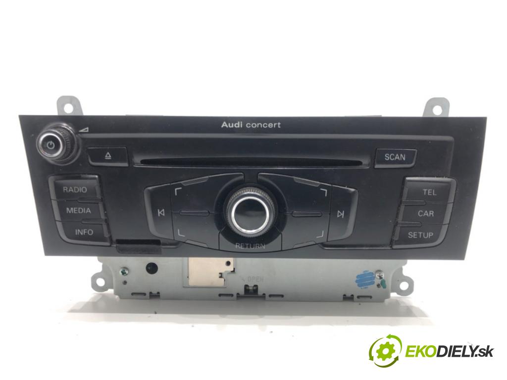 AUDI A4 B8 Avant (8K5) 2007 - 2015    2.0 TDI 105 kW [143 KM] olej napędowy 2008 - 2015  RADIO 8T1035186C (Audio zariadenia)