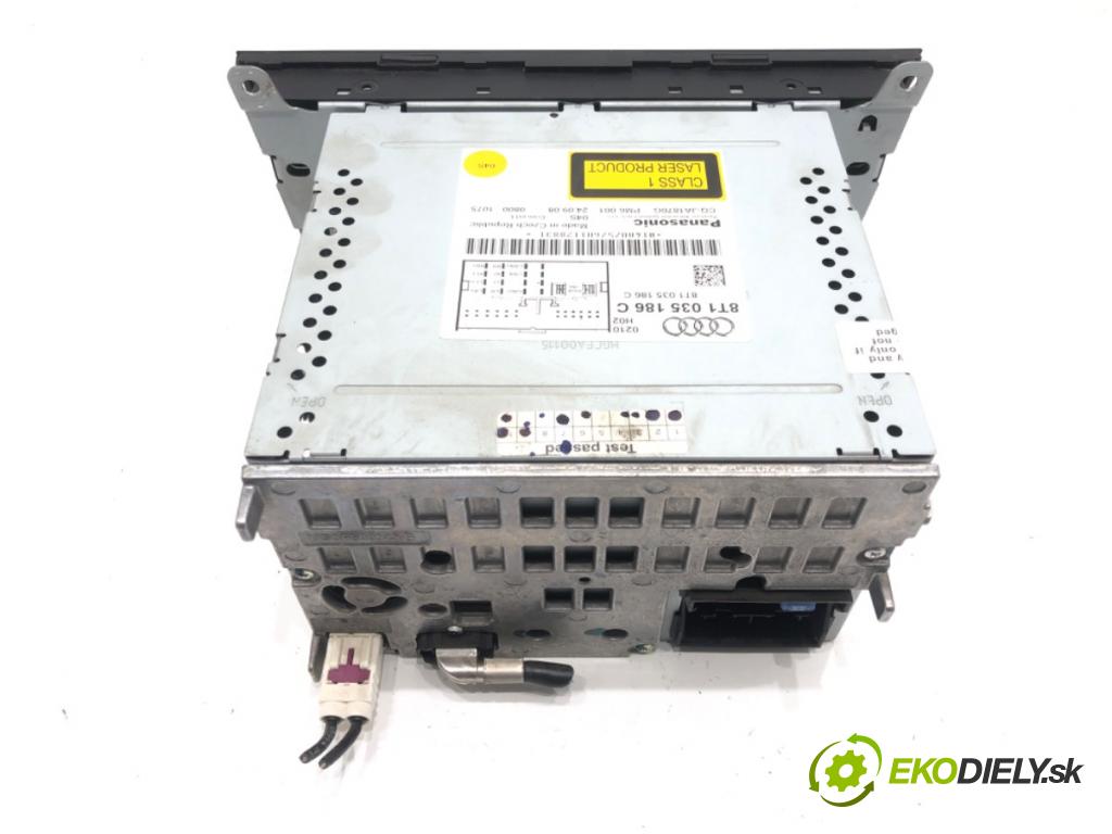 AUDI A4 B8 Avant (8K5) 2007 - 2015    2.0 TDI 105 kW [143 KM] olej napędowy 2008 - 2015  RADIO 8T1035186C (Audio zariadenia)