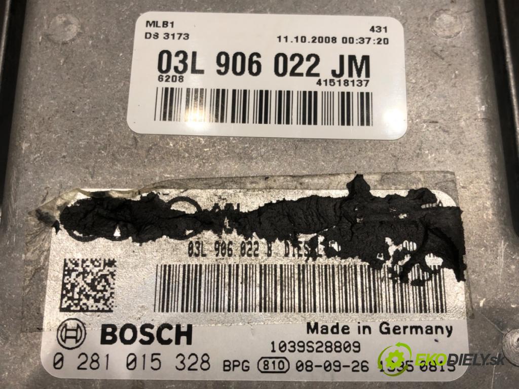 AUDI A4 B8 Avant (8K5) 2007 - 2015    2.0 TDI 105 kW [143 KM] olej napędowy 2008 - 2015  riadiaca jednotka Motor 03L906022JM 0281015328 (Riadiace jednotky)