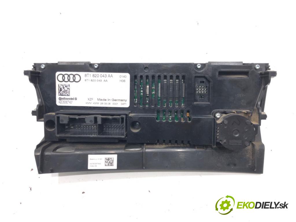 AUDI A4 B8 Avant (8K5) 2007 - 2015    2.0 TDI 105 kW [143 KM] olej napędowy 2008 - 2015  Panel ovládania kúrenia 8T1820043AA (Prepínače, spínače, tlačidlá a ovládače kúrenia)