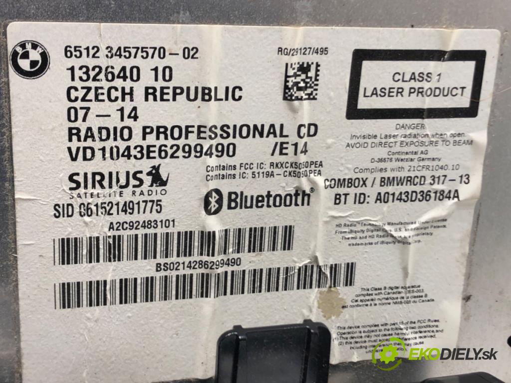 MINI MINI COUNTRYMAN (R60) 2010 - 2016    Cooper 90 kW [122 KM] benzyna 2010 - 2016  RADIO 3457570 (Audio zariadenia)