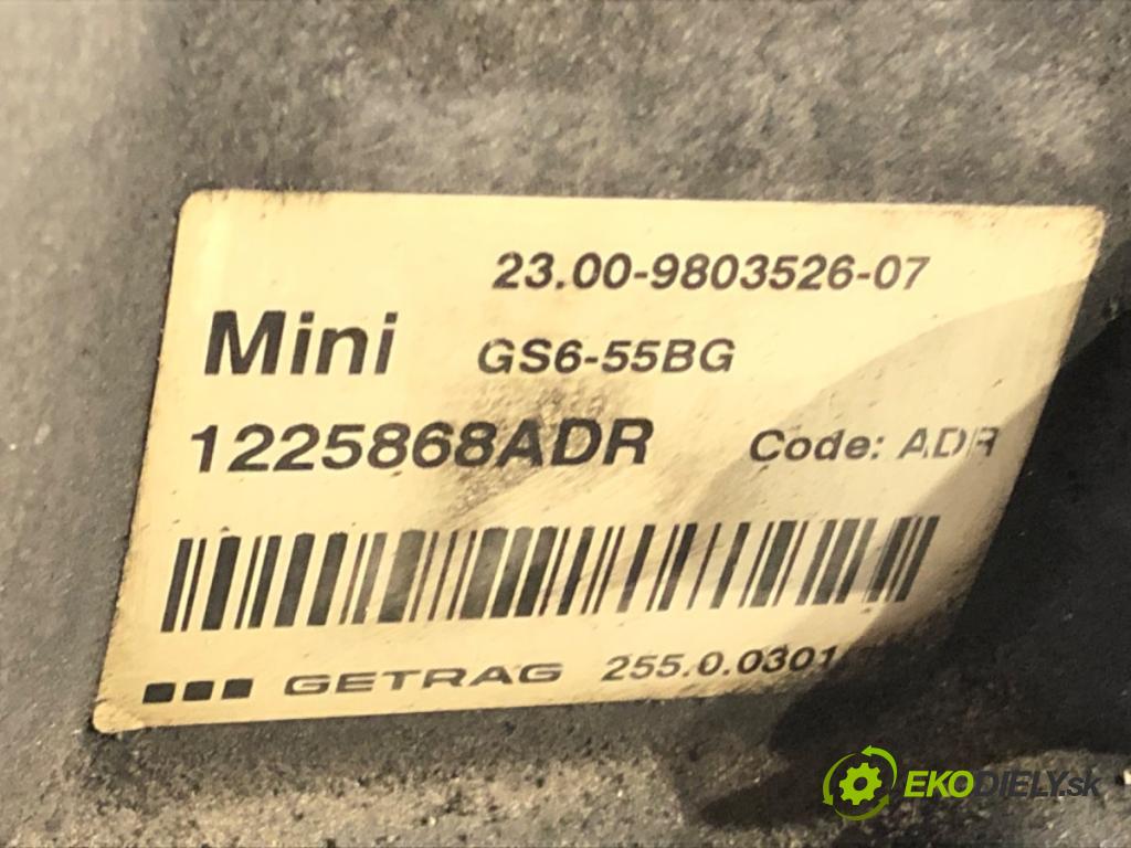 MINI MINI COUNTRYMAN (R60) 2010 - 2016    Cooper 90 kW [122 KM] benzyna 2010 - 2016  Prevodovka GS6-55BG (Prevodovky)