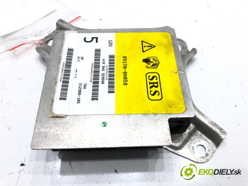 TOYOTA AYGO (_B1_) 2005 - 2014    1.4 HDi (WNB10_) 40 kW [54 KM] olej napędowy 2005 - 2010  senzor airbag 89170-0H050 (Snímače)