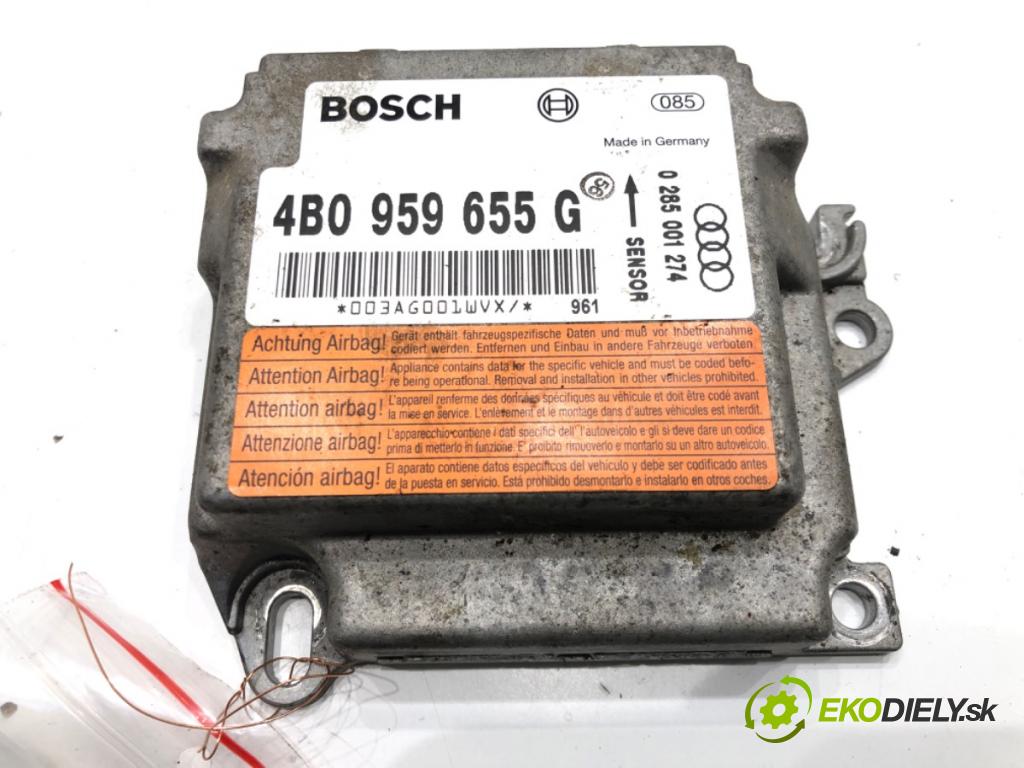AUDI A6 C5 (4B2) 1997 - 2005    2.4 121 kW [165 KM] benzyna 1997 - 2005  senzor airbag 4B0959655G (Snímače)