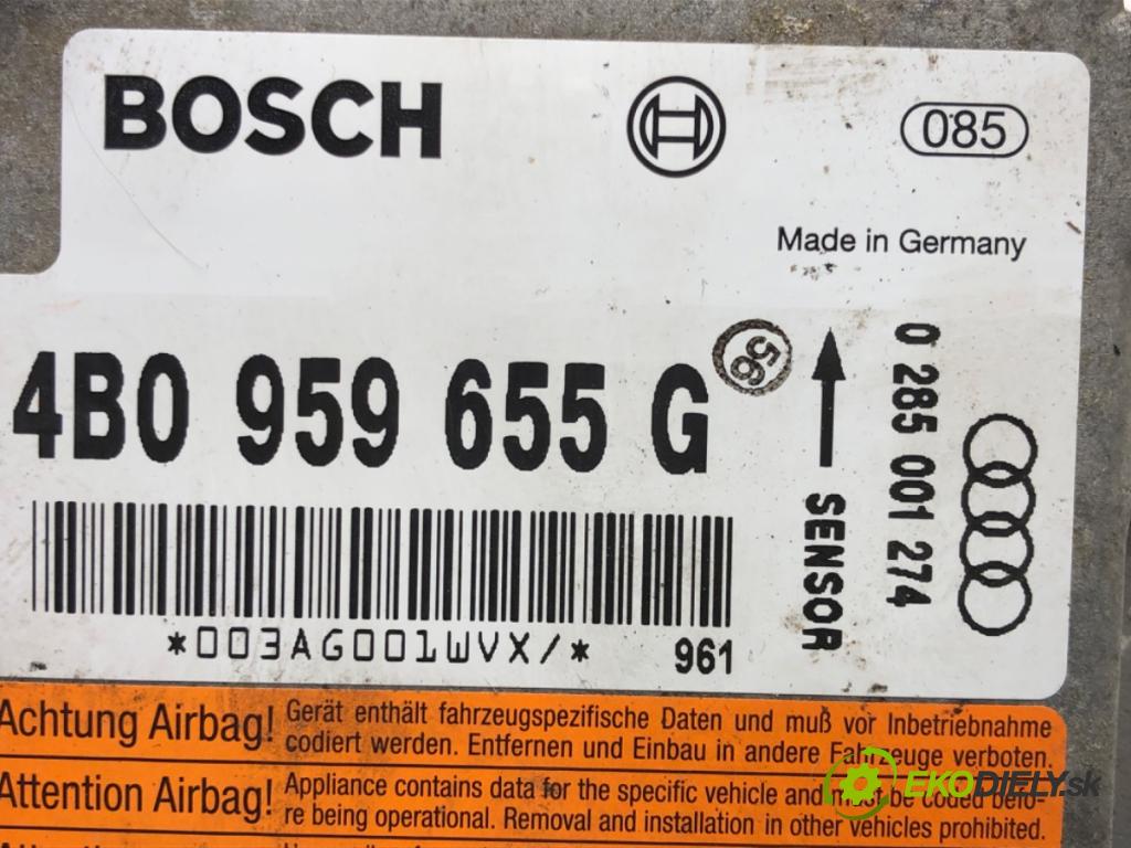 AUDI A6 C5 (4B2) 1997 - 2005    2.4 121 kW [165 KM] benzyna 1997 - 2005  senzor airbag 4B0959655G (Snímače)
