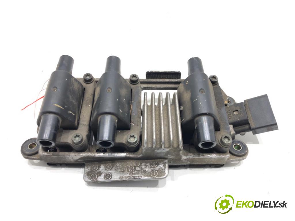 AUDI A6 C5 (4B2) 1997 - 2005    2.4 121 kW [165 KM] benzyna 1997 - 2005  Cievka zapaľovacia 078905104 (Zapaľovacie cievky, moduly)