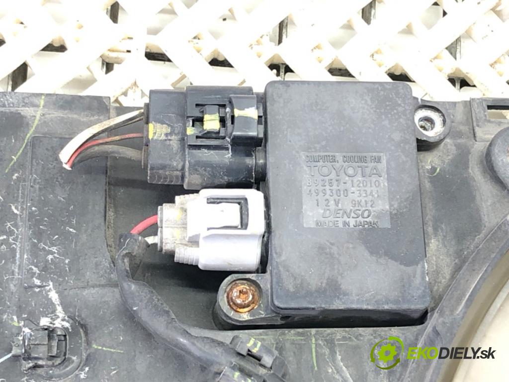 TOYOTA AURIS (_E15_) 2006 - 2012    1.6 (ZRE151_) 91 kW [124 KM] benzyna 2007 - 2012  ventilátor chladiče  (Ventilátory)