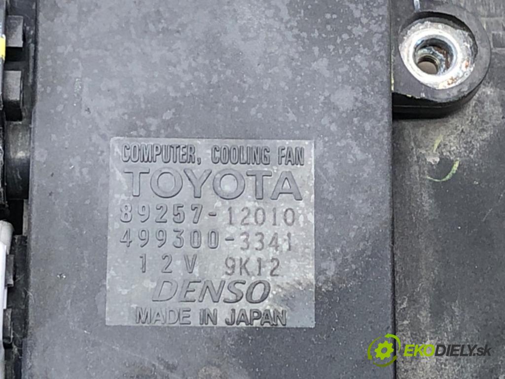 TOYOTA AURIS (_E15_) 2006 - 2012    1.6 (ZRE151_) 91 kW [124 KM] benzyna 2007 - 2012  Ventilátor chladiča  (Ventilátory)