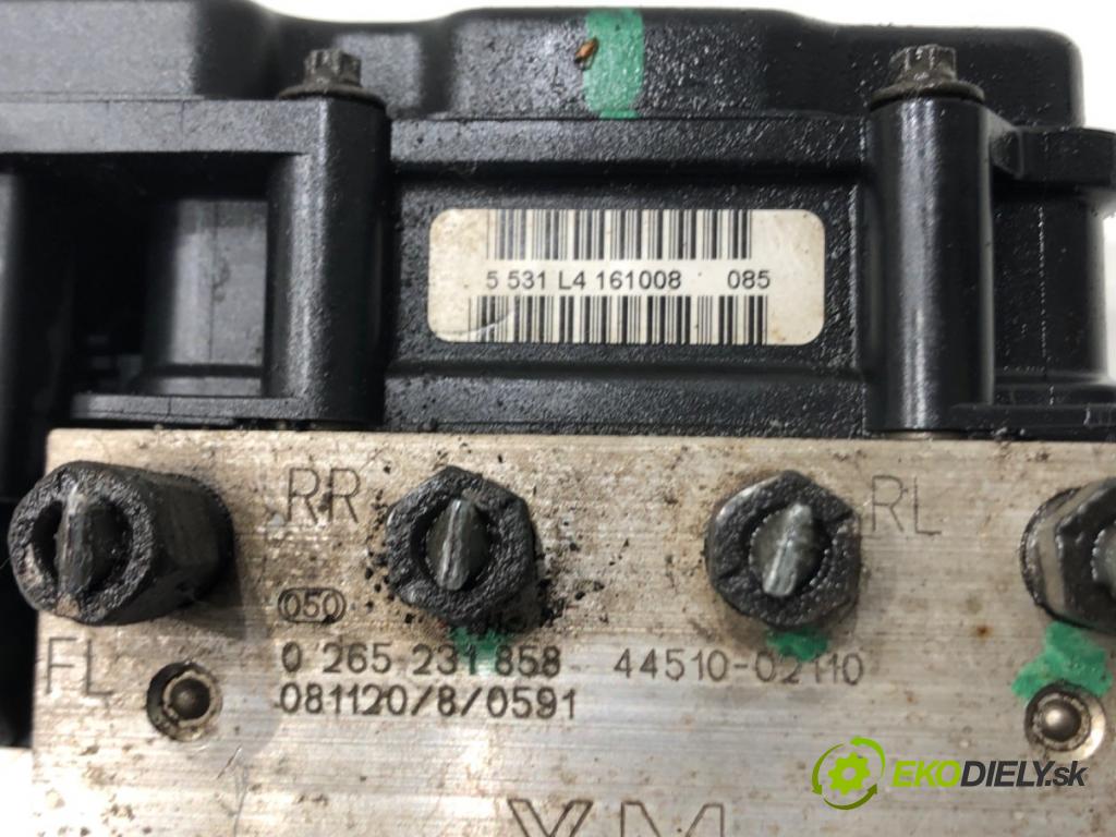 TOYOTA AURIS (_E15_) 2006 - 2012    1.6 (ZRE151_) 91 kW [124 KM] benzyna 2007 - 2012  Pumpa ABS 0265231858 (Pumpy ABS)