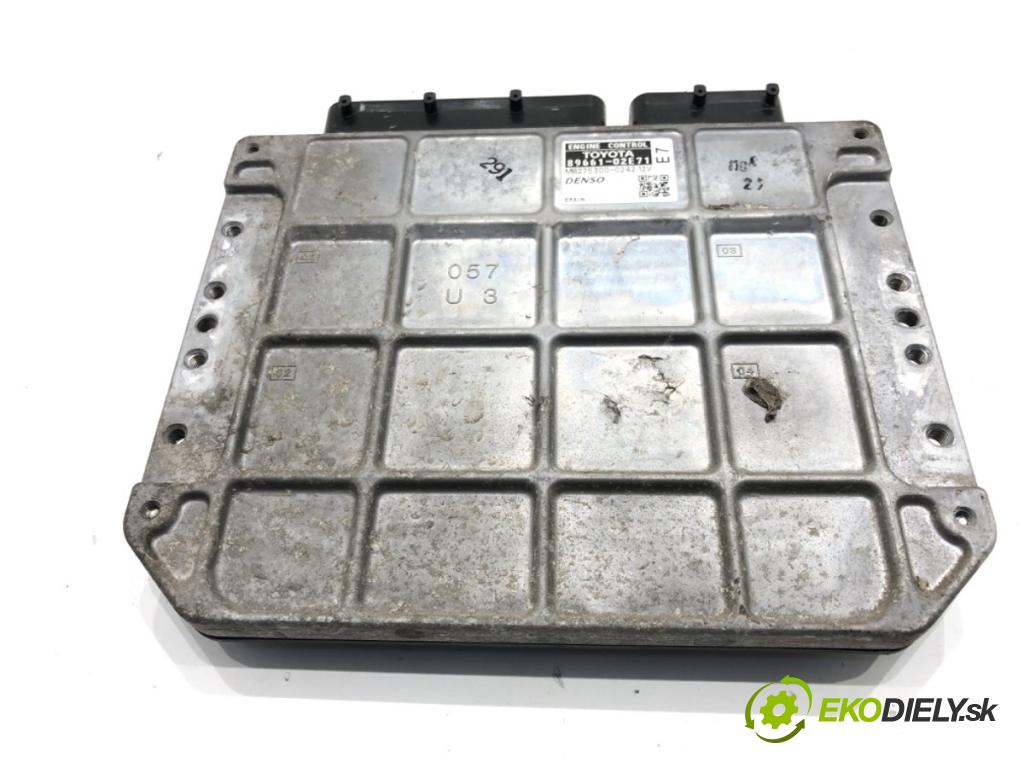 TOYOTA AURIS (_E15_) 2006 - 2012    1.6 (ZRE151_) 91 kW [124 KM] benzyna 2007 - 2012  riadiaca jednotka Motor 89661-02E71 (Riadiace jednotky)
