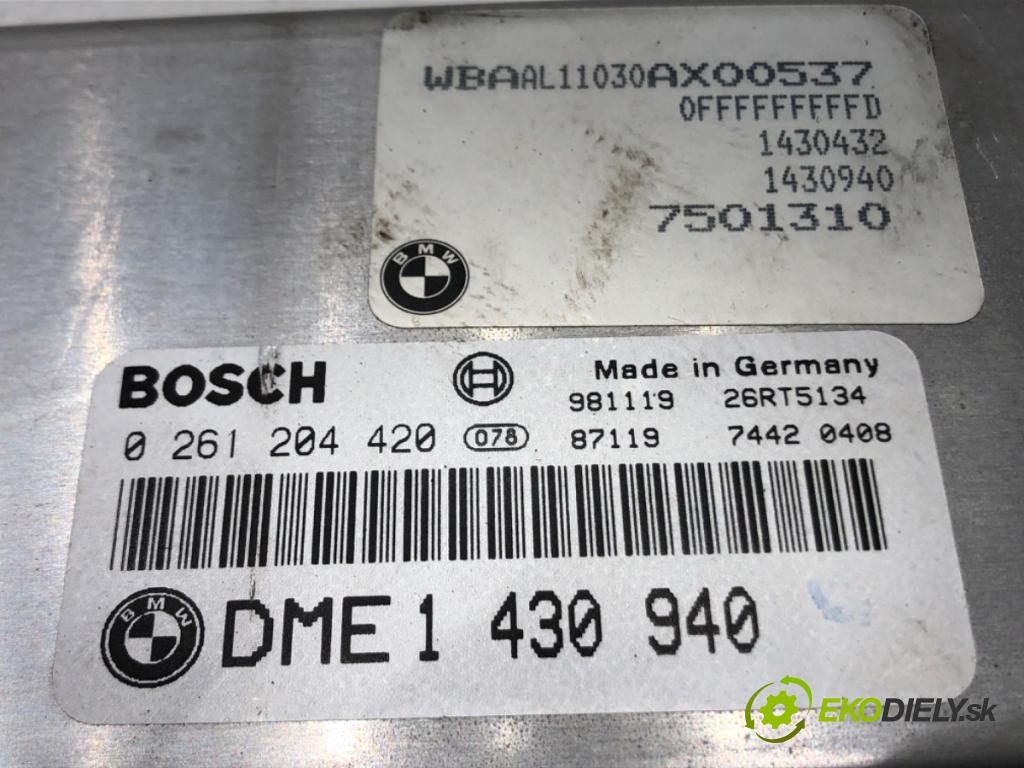 BMW 3 (E46) 1997 - 2005    318 i 87 kW [118 KM] benzyna 1997 - 2001  riadiaca jednotka Motor 1430940 (Riadiace jednotky)