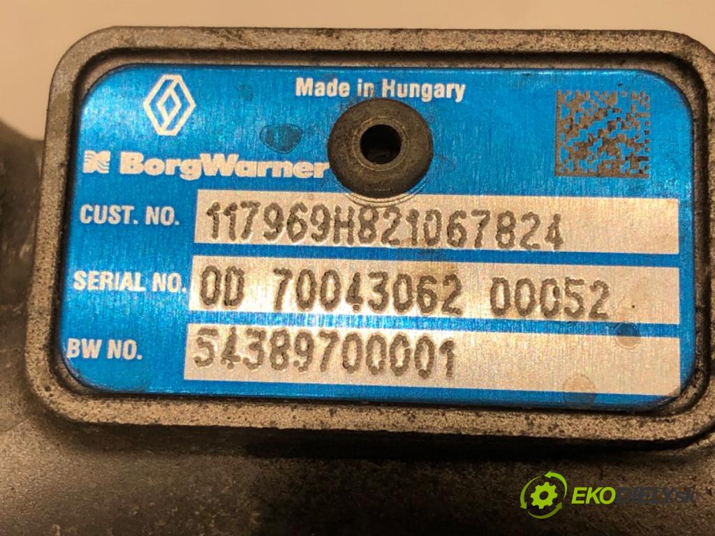 RENAULT MEGANE III Grandtour (KZ0/1) 2008 - 2022    1.6 dCi (KZ00, KZ12, KZ13) 96 kW [130 KM] olej napędowy 2011 - 2022  turbo 821067824 (Turbodúchadla (kompletní))