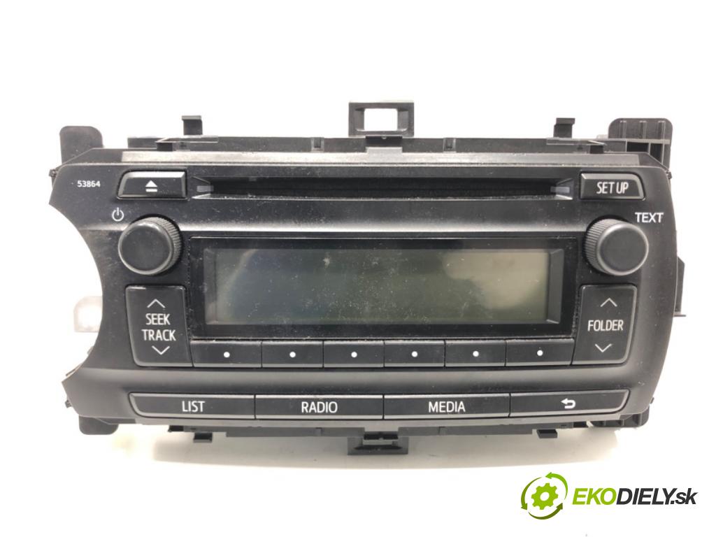 TOYOTA YARIS (_P13_) 2010 - 2022    1.0 (KSP130_) 51 kW [69 KM] benzyna 2010 - 2022  RADIO 86120-0D640 (Audio zariadenia)