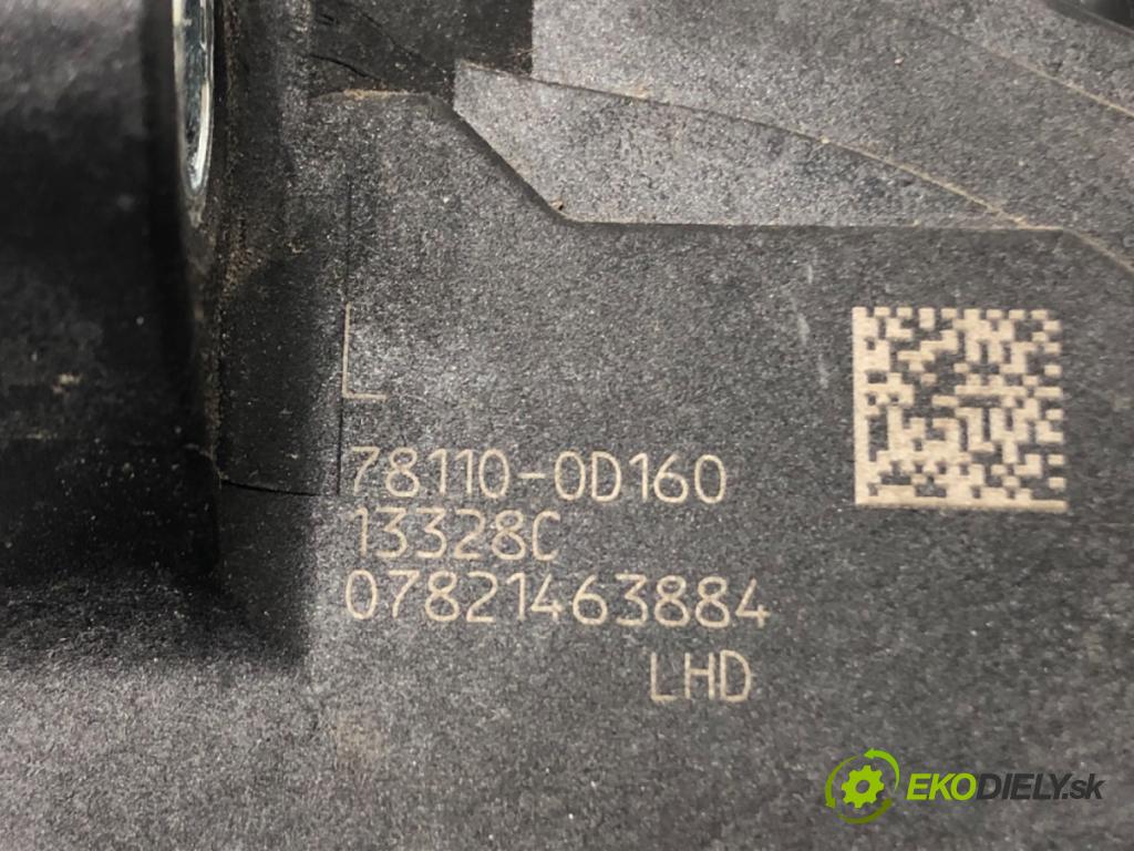 TOYOTA YARIS (_P13_) 2010 - 2022    1.0 (KSP130_) 51 kW [69 KM] benzyna 2010 - 2022  Potenciometer plynu 78110-0D160 (Pedále)