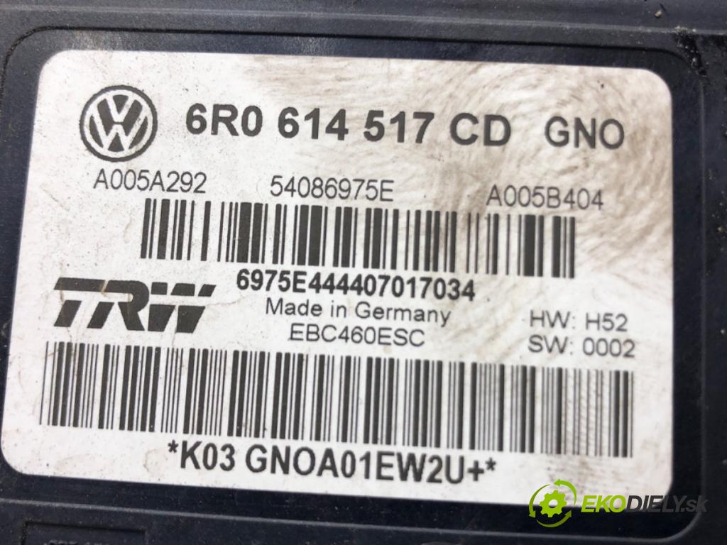 SKODA RAPID (NH3, NK3, NK6) 2012 - 2022    1.2 TSI 66 kW [90 KM] benzyna 2015 - 2019  Pumpa ABS 6R0614517CD (Pumpy ABS)