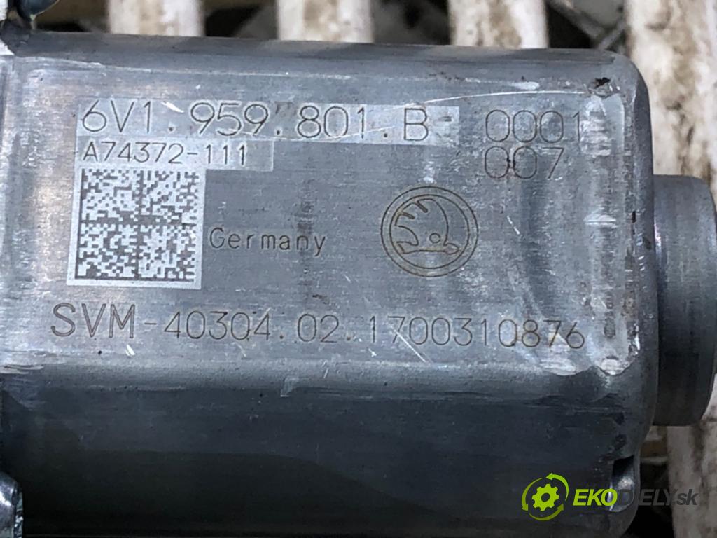 SKODA RAPID (NH3, NK3, NK6) 2012 - 2022    1.2 TSI 66 kW [90 KM] benzyna 2015 - 2019  mechanismus okna levý přední část 6V1959801B