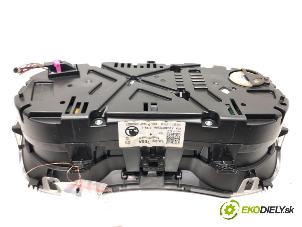 SKODA RAPID (NH3, NK3, NK6) 2012 - 2022    1.2 TSI 66 kW [90 KM] benzyna 2015 - 2019  Prístrojovka 5JA920700A (Prístrojové dosky, displeje)