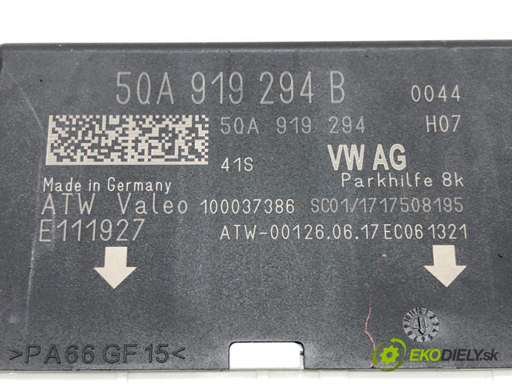 SKODA OCTAVIA III Combi (5E5, 5E6) 2012 - 2022    1.4 TSI 110 kW [150 KM] benzyna 2014 - 2020  Modul PDC 5QA919294B (Ostatné)