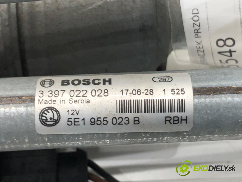 SKODA OCTAVIA III Combi (5E5, 5E6) 2012 - 2022    1.4 TSI 110 kW [150 KM] benzyna 2014 - 2020  Mechanizmus stieračov predný 5E1955119A (Motorčeky stieračov predné)