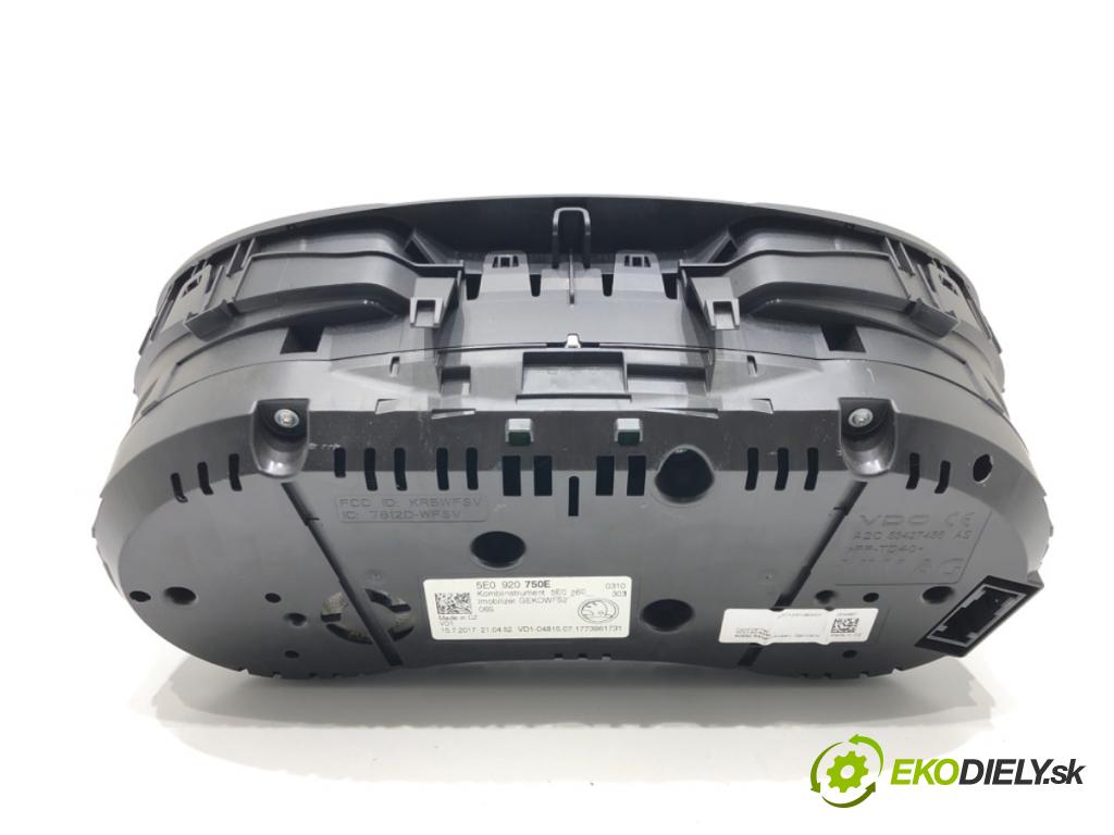 SKODA OCTAVIA III Combi (5E5, 5E6) 2012 - 2022    1.4 TSI 110 kW [150 KM] benzyna 2014 - 2020  Prístrojovka 5E0920750E (Prístrojové dosky, displeje)
