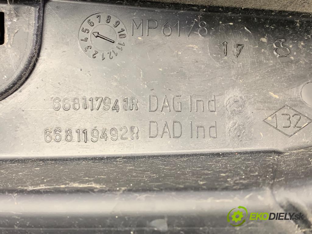 MERCEDES-BENZ CITAN Mixto (Double Cabin) (W415) 2012 - 2021    109 CDI (415.603, 415.605) 66 kW [90 KM] olej napędowy 2012 - 2021  Torpédo, plast pod čelné okno 668117941R (Torpéda)