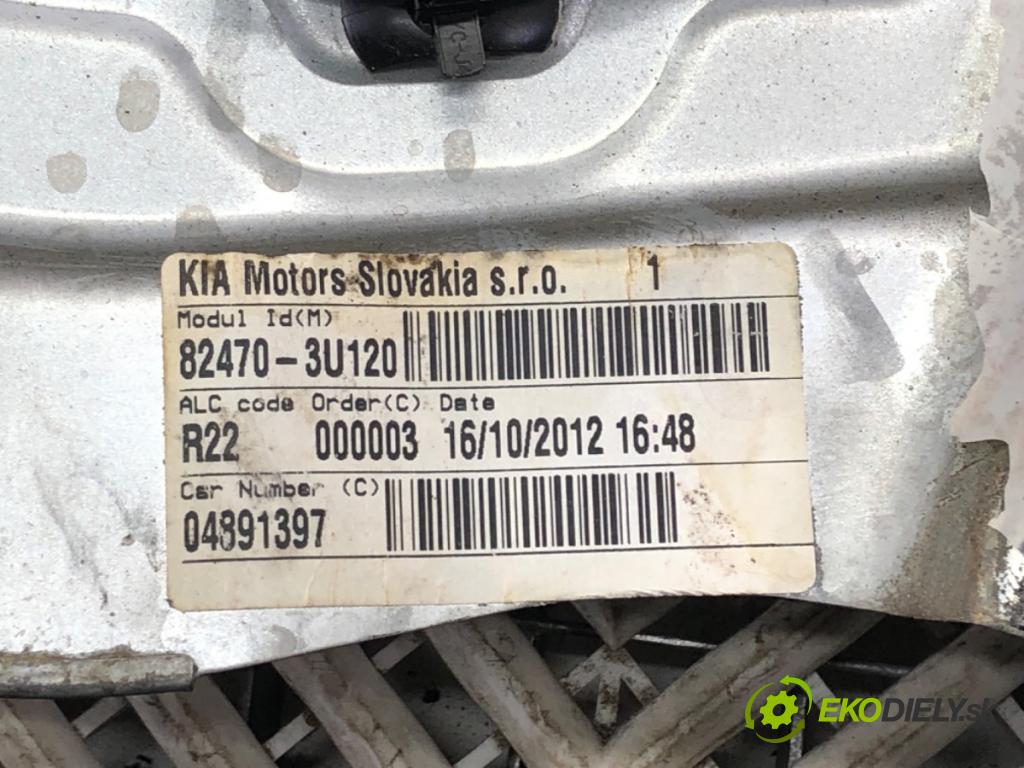 KIA SPORTAGE III (SL) 2009 - 2022    1.7 CRDi 85 kW [116 KM] olej napędowy 2010 - 2022  mechanismus okna levý přední část 82470-3U120