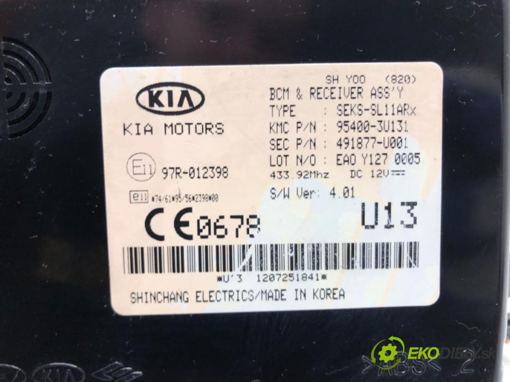 KIA SPORTAGE III (SL) 2009 - 2022    1.7 CRDi 85 kW [116 KM] olej napędowy 2010 - 2022  Modul BCM 95400-3U131 (Ostatné)