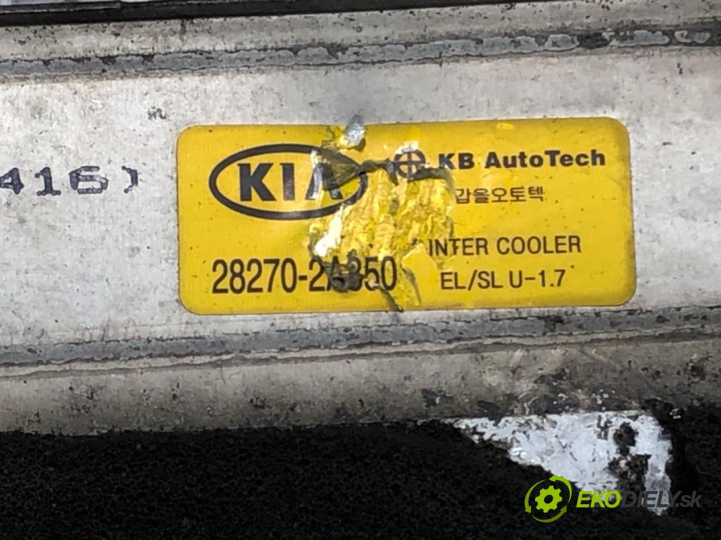 KIA SPORTAGE III (SL) 2009 - 2022    1.7 CRDi 85 kW [116 KM] olej napędowy 2010 - 2022  intercooler 28270-2A850 (Chladiče nasávaného vzduchu (intercoolery))