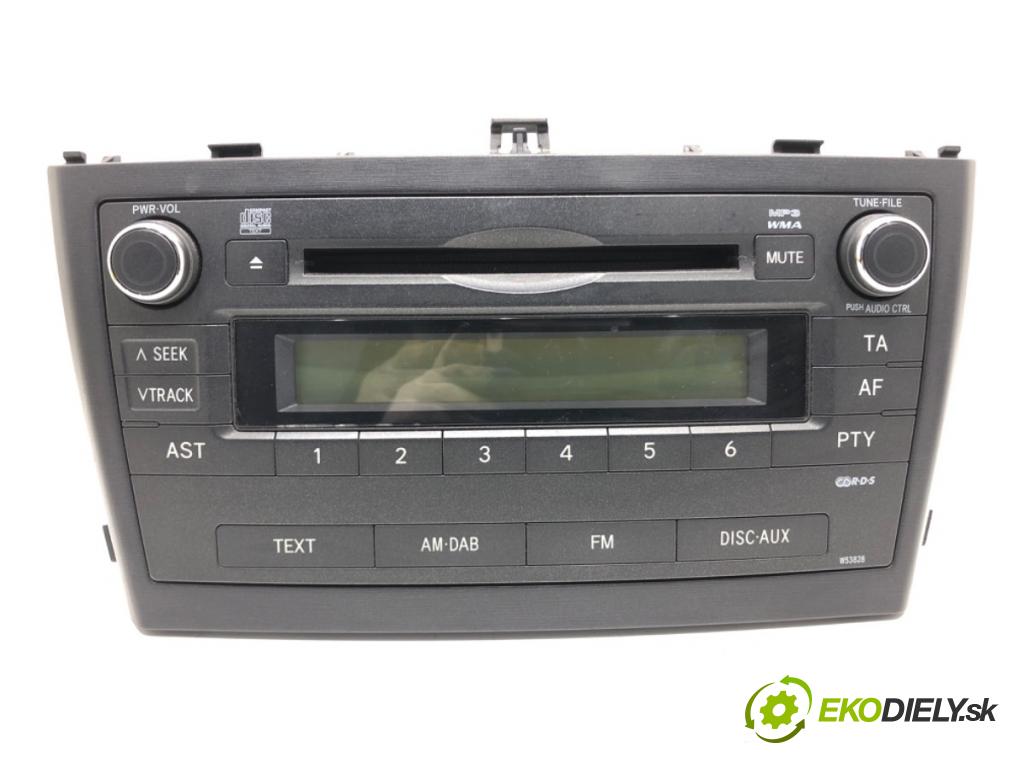 TOYOTA AVENSIS Kombi (_T27_) 2009 - 2018    2.0 D-4D (ADT270_) 93 kW [126 KM] olej napędowy 2009 - 2018  RADIO  (Audio zariadenia)