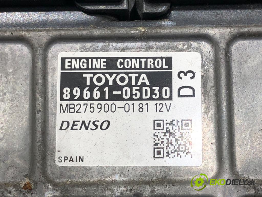 TOYOTA AVENSIS Kombi (_T27_) 2009 - 2018    2.0 D-4D (ADT270_) 93 kW [126 KM] olej napędowy 2009 - 2018  riadiaca jednotka Motor 89661-05D30 (Riadiace jednotky)